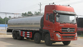 東風天龍前四後八牛奶運輸罐